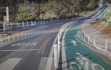 dedicated bike lane